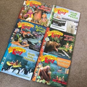 Adventures of Riley - 6 hardcover kids books.  Good Preloved condition